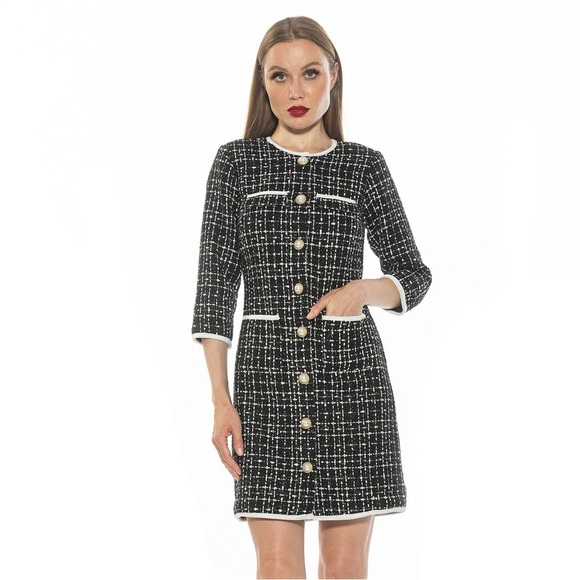 ⭐️CLEARANCE - ALEXIA ADMOR Kairo Tweed Dress - Picture 3 of 5